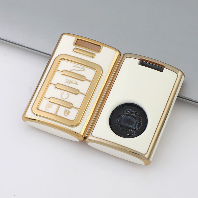 Suitable For Old Cadillac Key Cover Xts Escalade Srx Sls Shell Cts Buckle Remote Control Modification Parts - Image 1